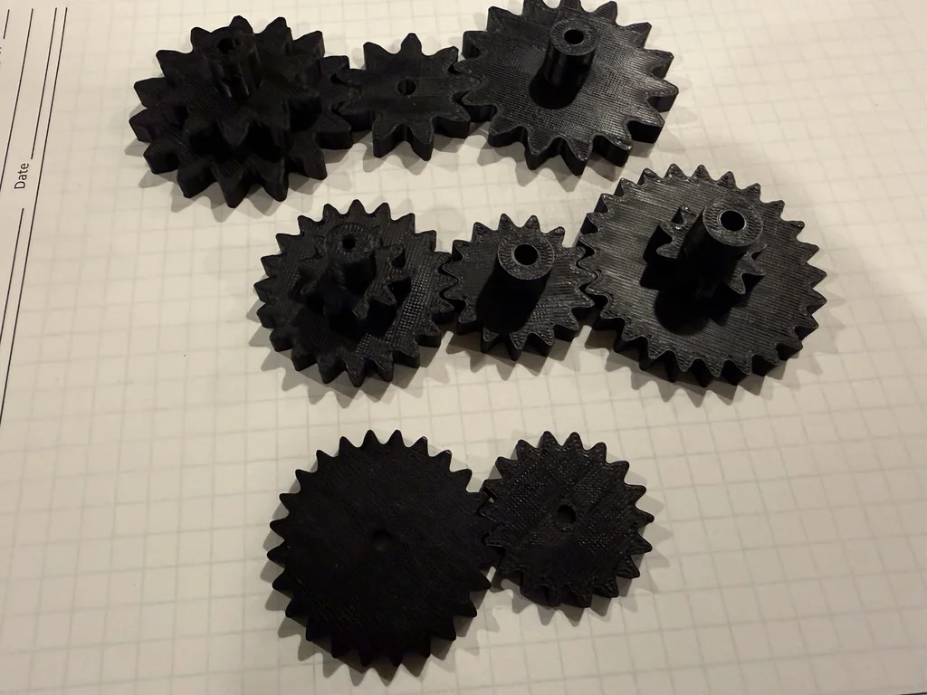 Конфигурируемые шестерни и шкивы в OpenSCAD