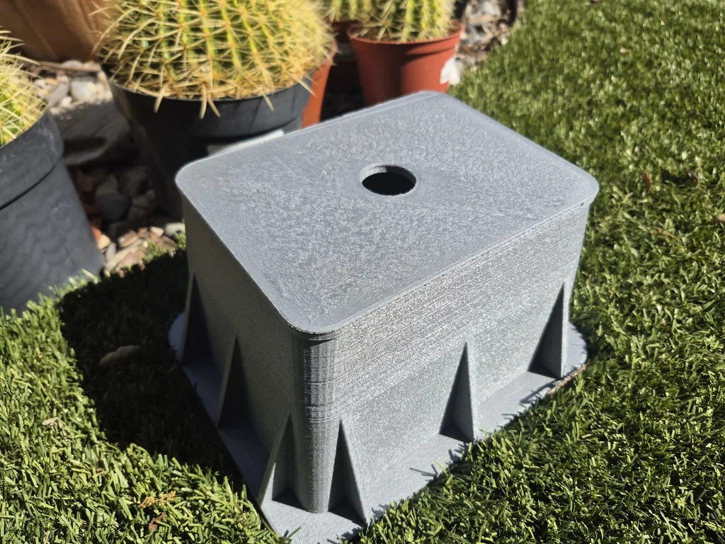 Модель коробки для водяного клапана