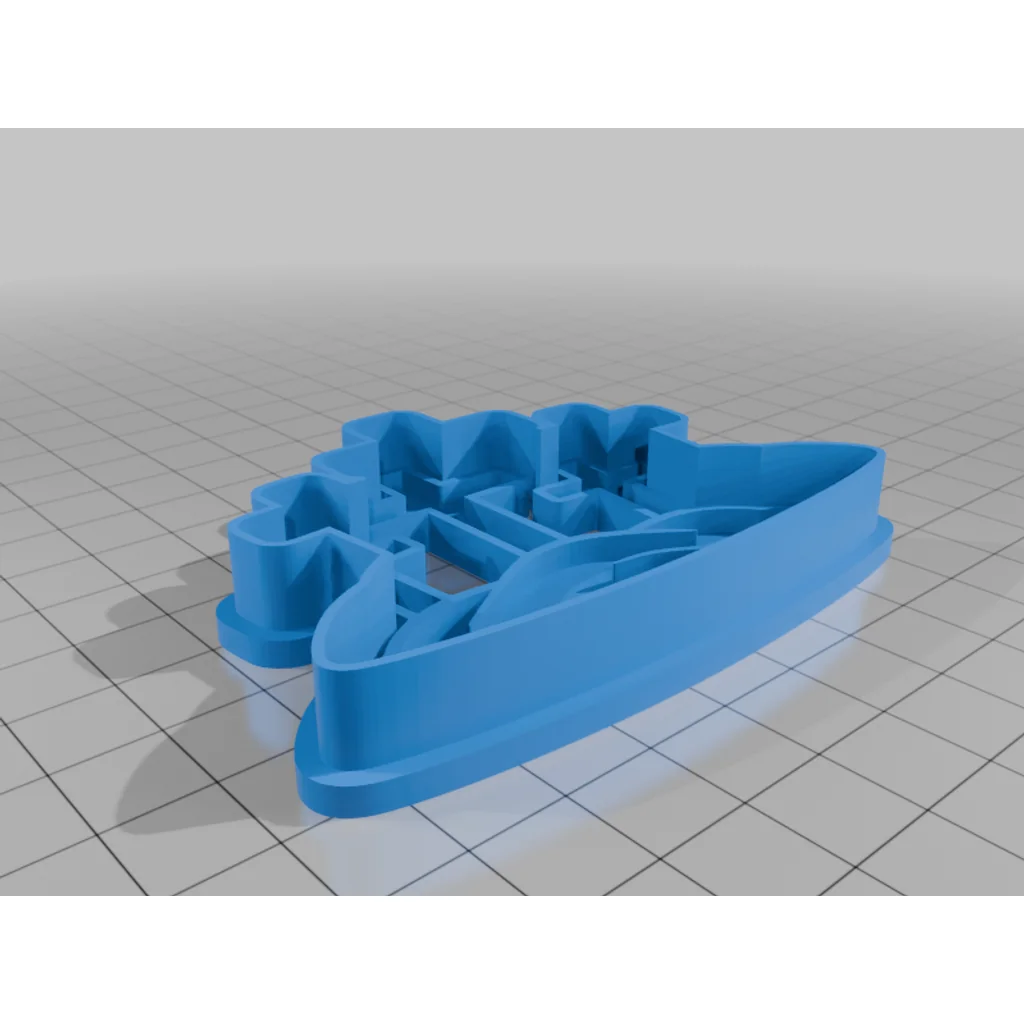 3D модель Куколка для печенья 'Крест на холме' для Пасхи - фото 2