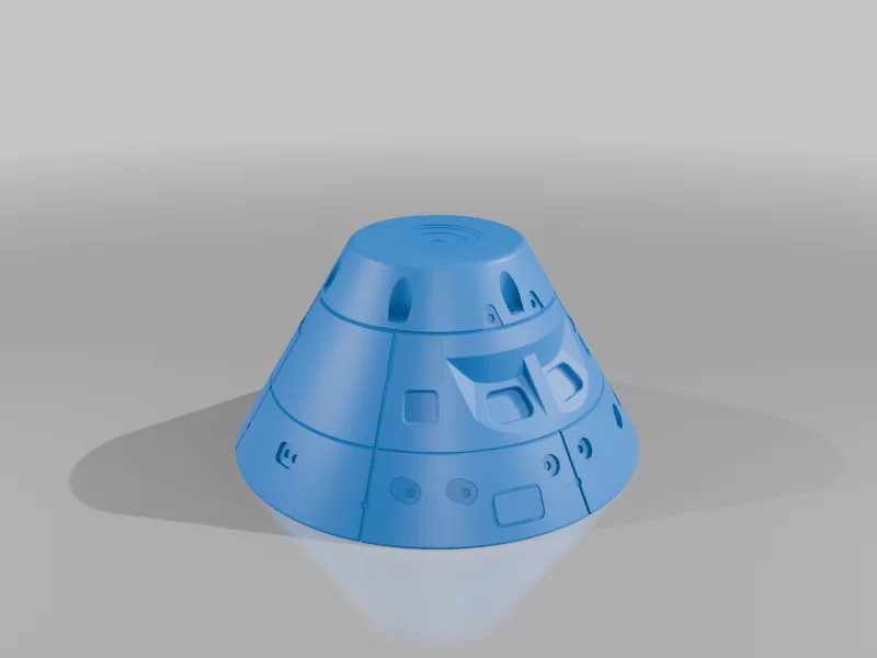 3D модель 3D-модель космического корабля Orion Artemis II 1:100 - фото 7