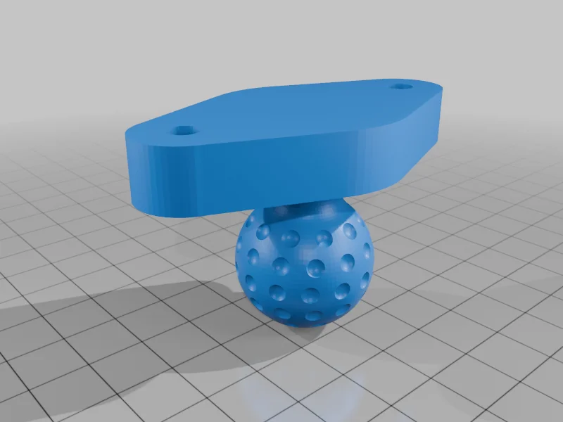 3D модель Крепление Base Ram 1" с углублениями - фото 1