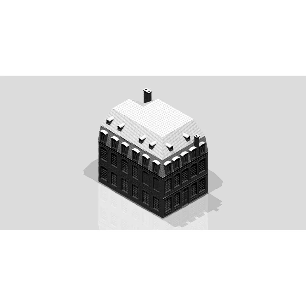 Модель жилого и коммерческого здания - Дом Моних 1663 года