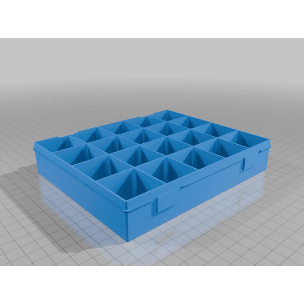 3D модель Органайзер с крышкой и 20 отделениями - фото 4