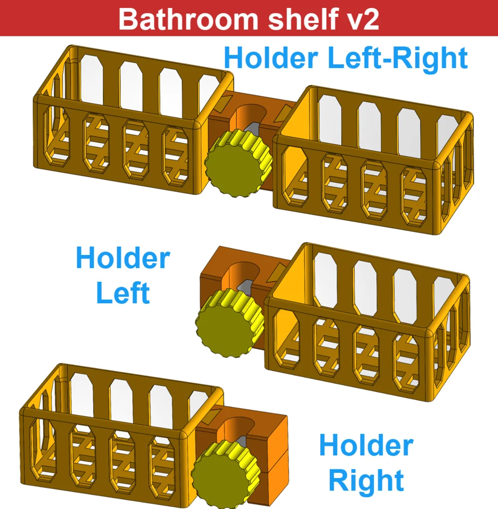 3D модель Полка для ванной v2 - фото 2