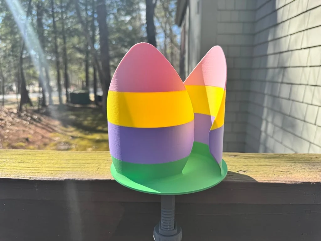 3D модель Ветровая мельница в форме пасхального яйца - фото 5