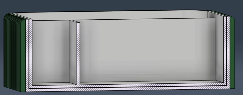 3D модель Современный органайзер для стола с ребристой текстурой - фото 4