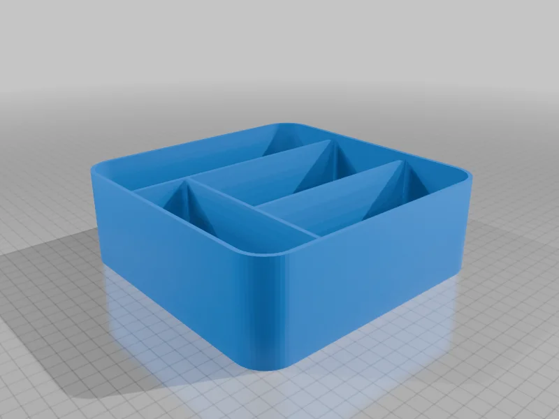 3D модель Современный органайзер для стола с ребристой текстурой - фото 7