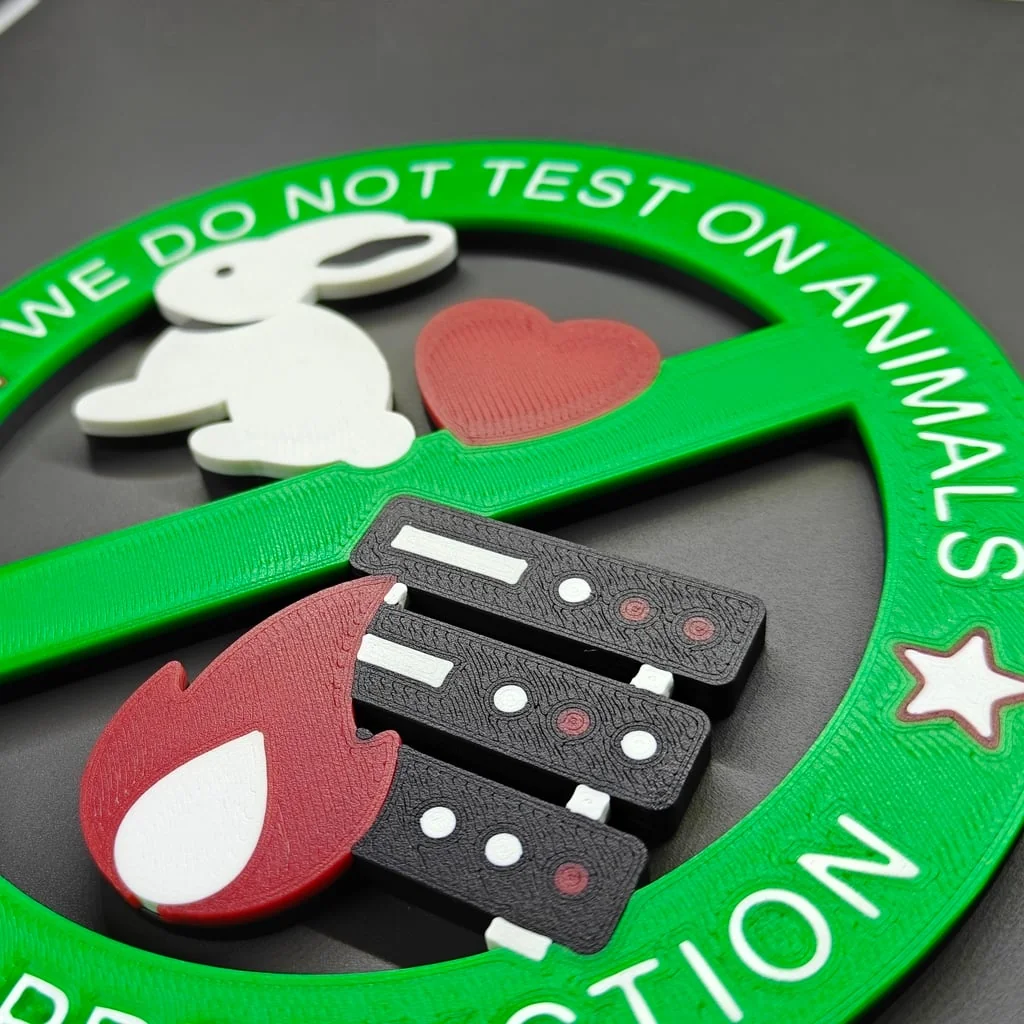 Значок 'Мы не тестируем на животных'