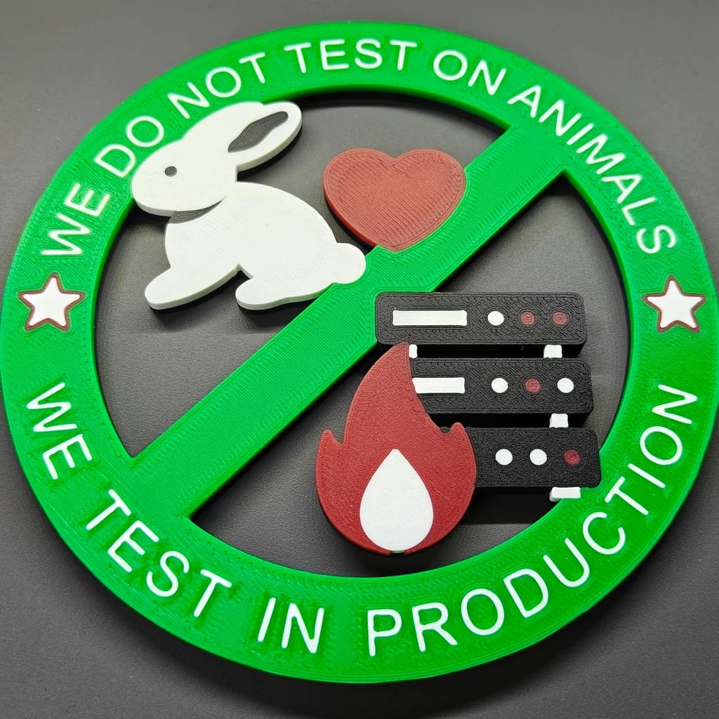 3D модель Значок 'Мы не тестируем на животных' - фото 3