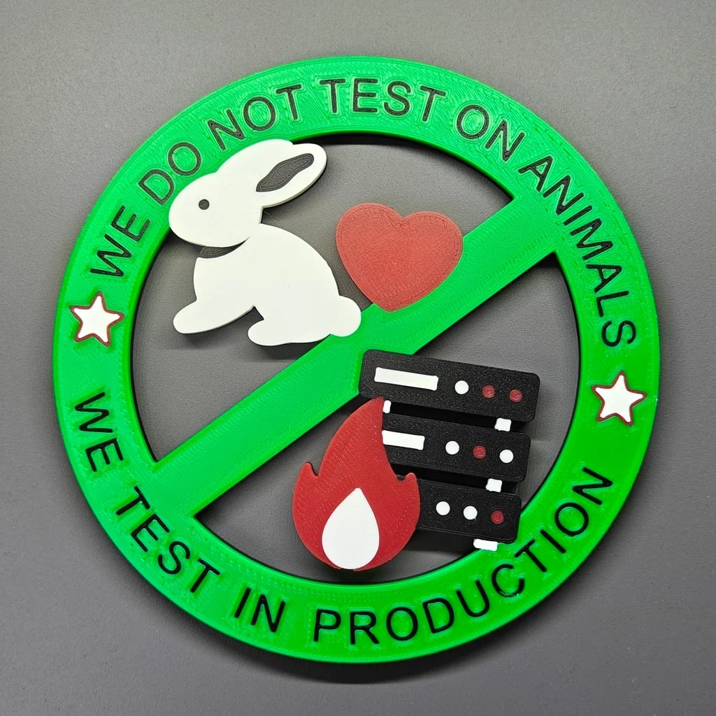 3D модель Значок 'Мы не тестируем на животных' - фото 4
