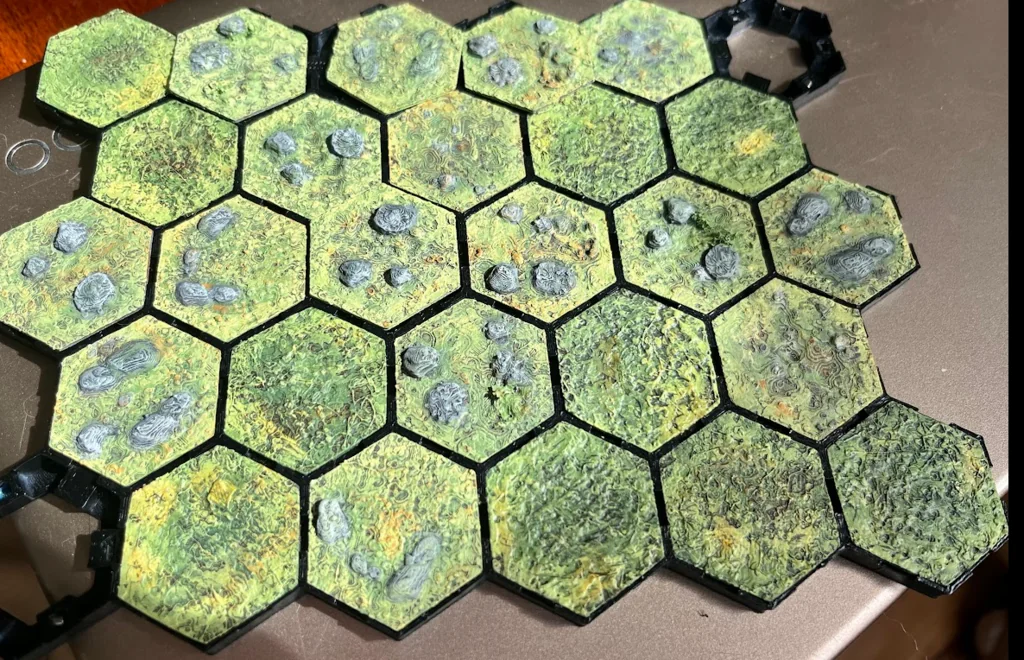 Плитки Gloomhaven MagHex с камнями