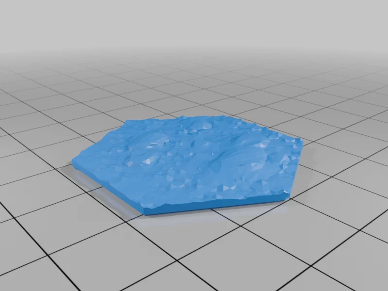 3D модель Плитки Gloomhaven MagHex с камнями - фото 3