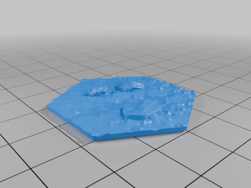 3D модель Плитки Gloomhaven MagHex с камнями - фото 7