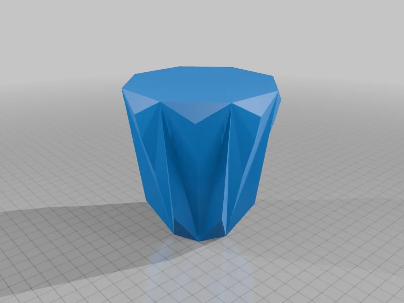 3D модель Многоугольная ваза - фото 4