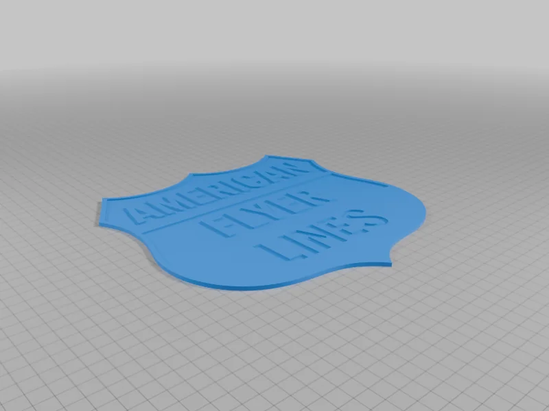 3D модель Значок American Flyer - фото 2