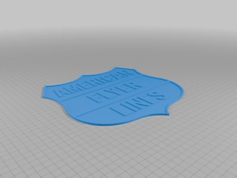 3D модель Значок American Flyer - фото 3