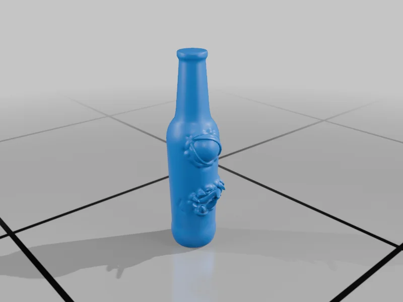 3D модель Трио мимиков в виде бутылок - фото 3