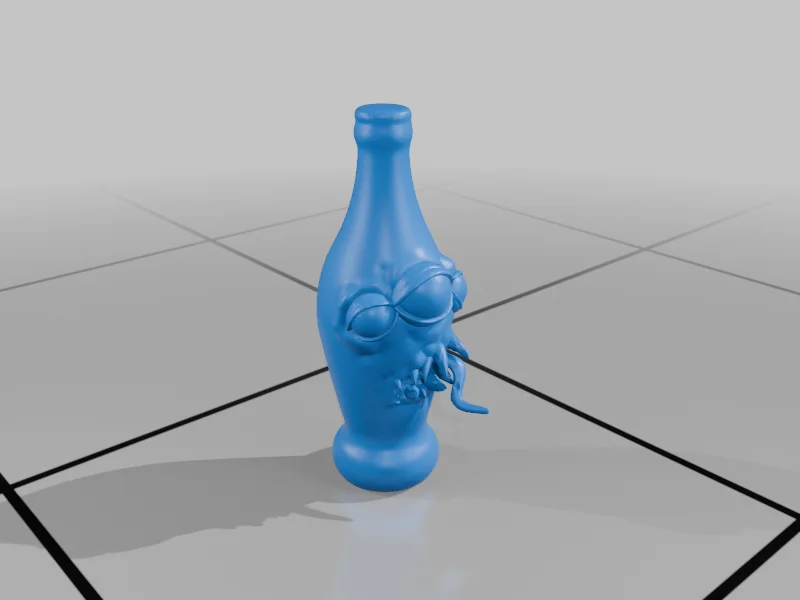 3D модель Трио мимиков в виде бутылок - фото 5