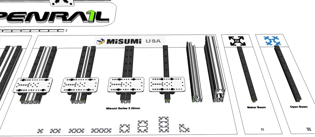 OpenBuilds® OPEN RAIL™ Система линейных подшипников