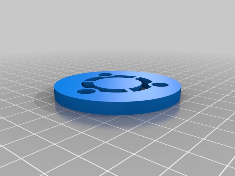 Монета с логотипом Ubuntu