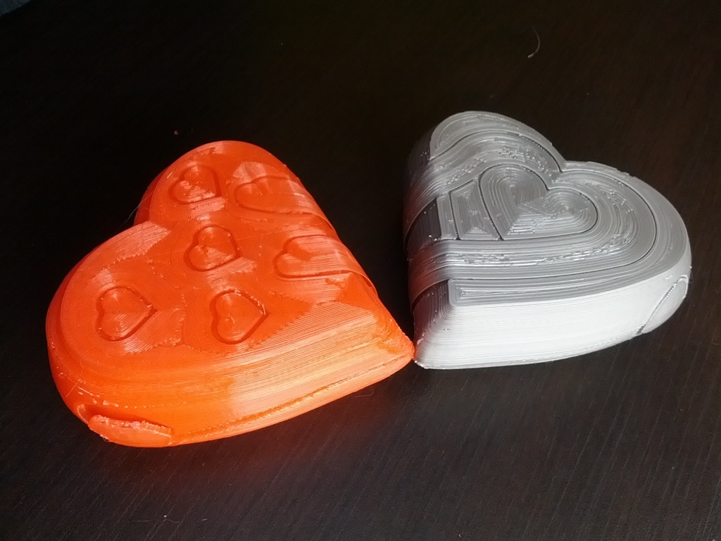 Сердечная коробка для подарков