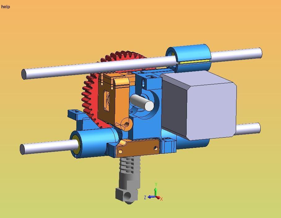 Ультрадоступный vertXtruder для OB1.4