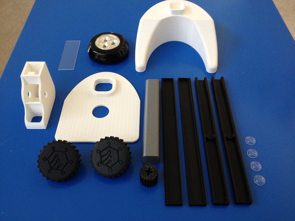 Полностью печатающийся микроскоп