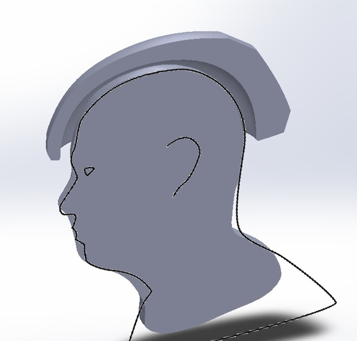 Открытый шлем для 3D-печати