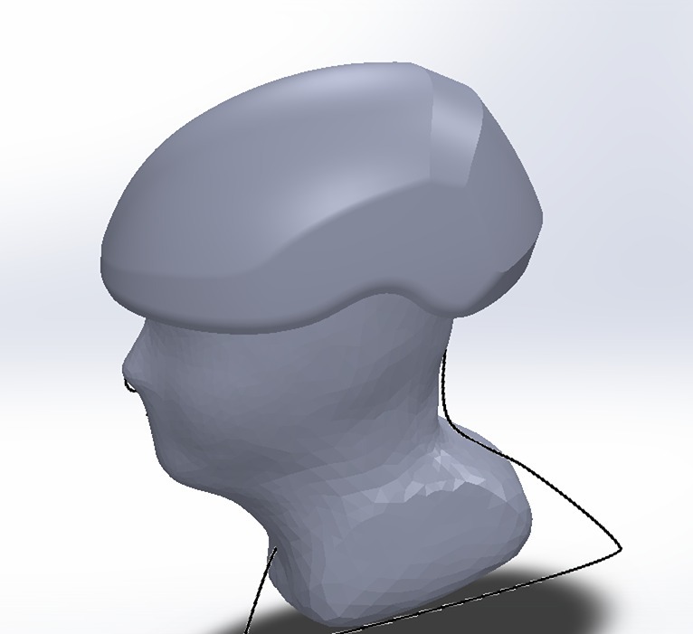 Открытый шлем для 3D-печати