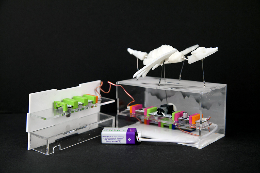 Анимированный дракон с использованием littleBits