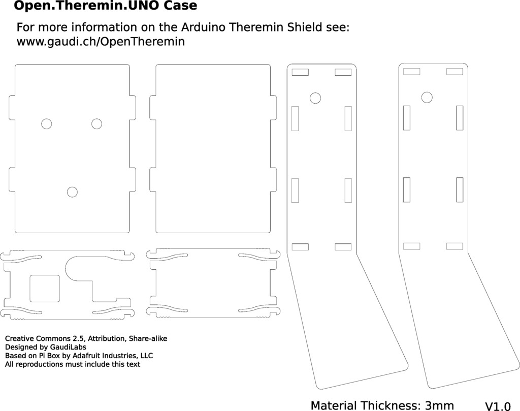 Корпус для терменвафа Open Theremin UNO