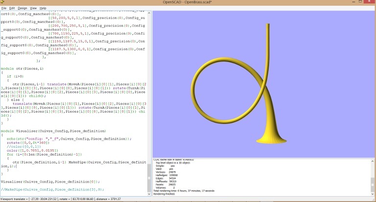 Тромпет Bb3 в форме овала и рыбы