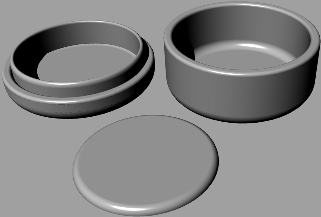 Круглая коробка с крышкой и крышкой для крышки