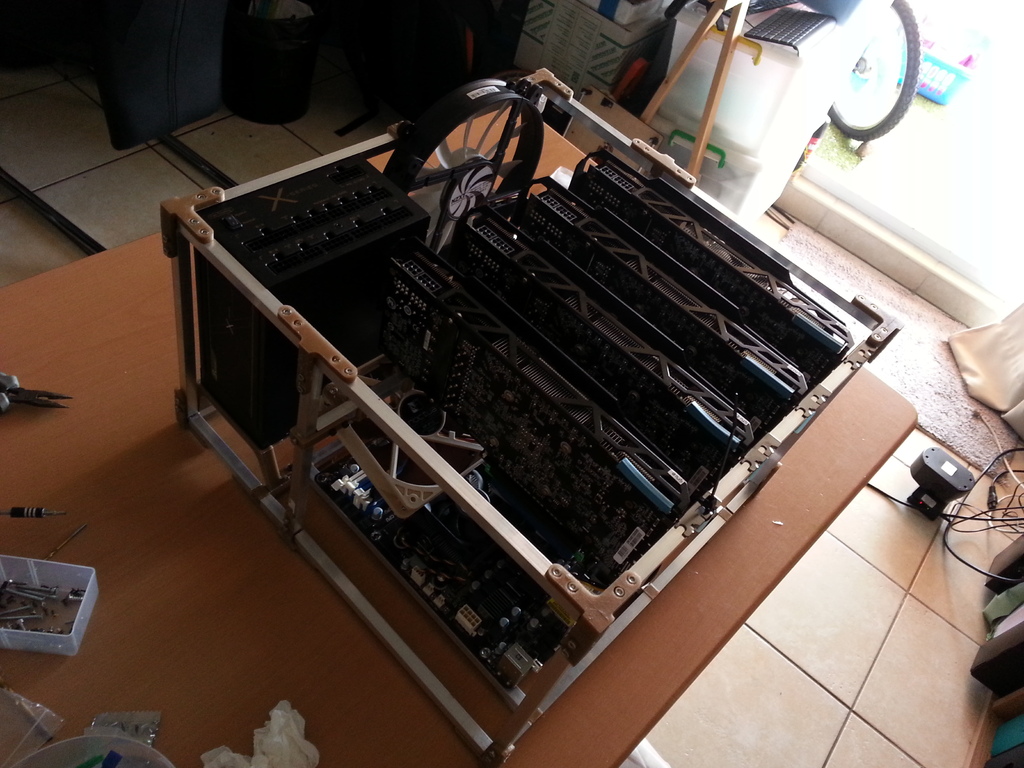 Алюминиевый каркас для Scrypt Mining RIG