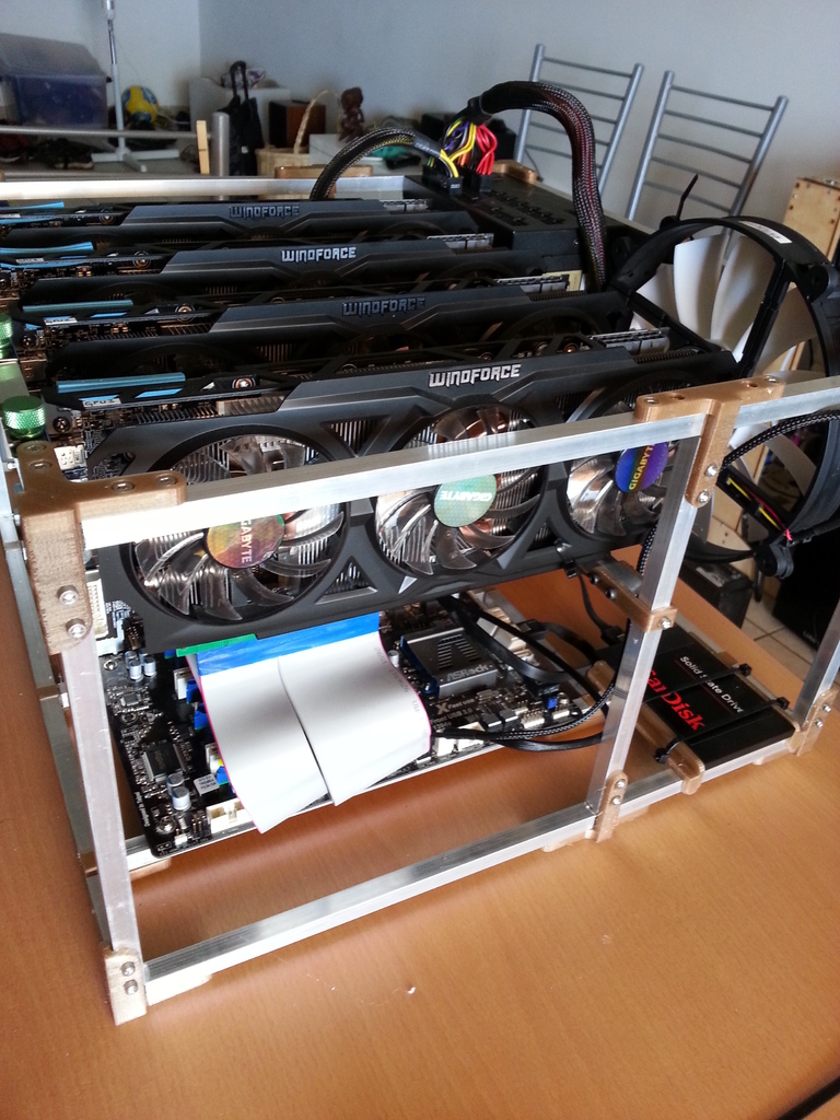 Алюминиевый каркас для Scrypt Mining RIG