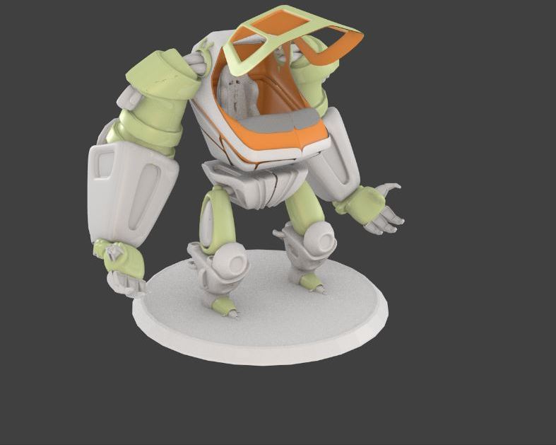 Мех с открытой кабиной