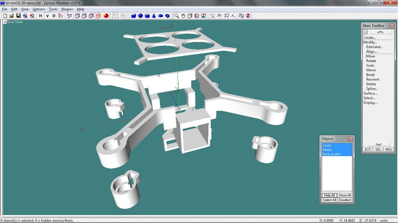 XL-RCM 10.0 PIXXY: Карманный дрон / FPV квадрокоптер