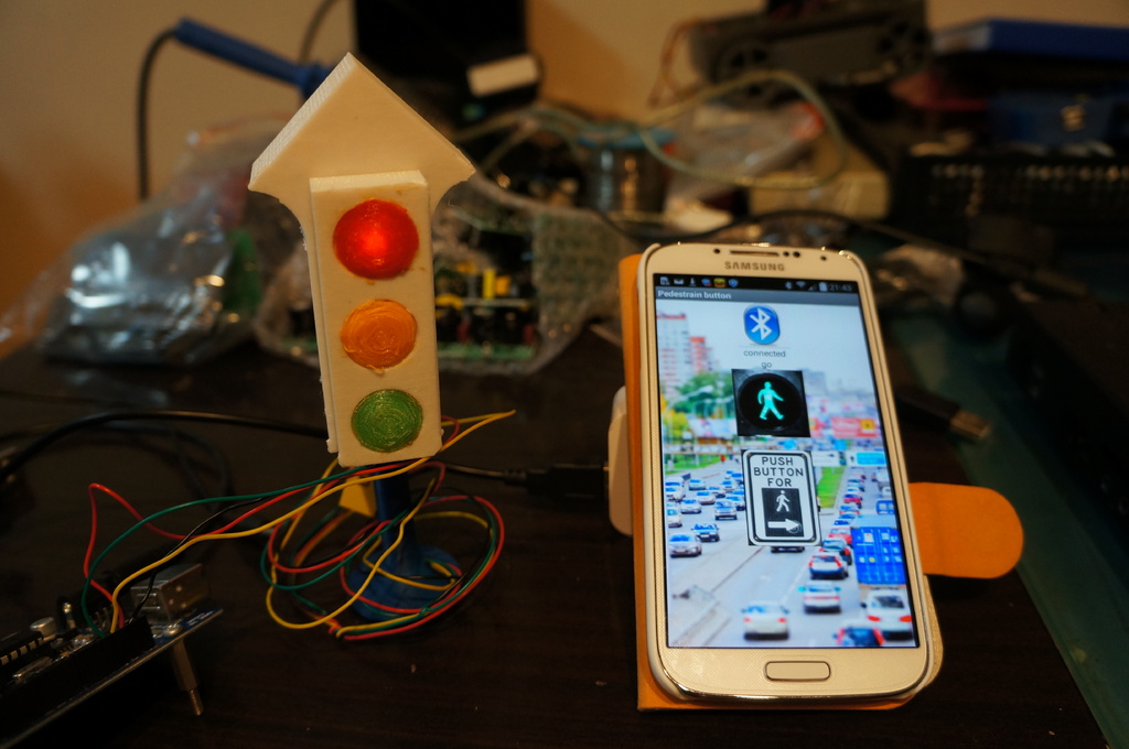 3D модель светофора для Android
