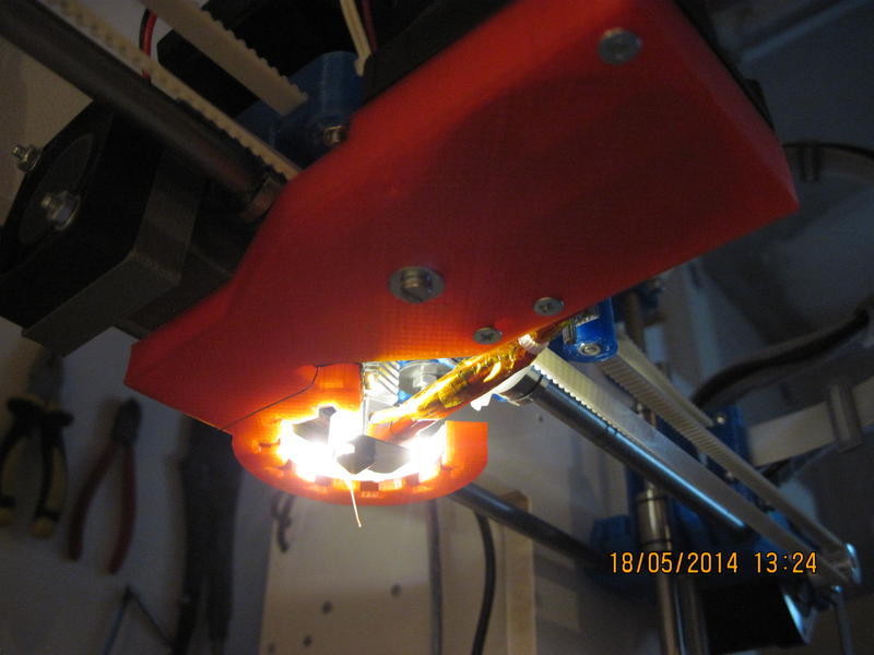 Дефлектор вентилятора для хотэнда Hexagon Mendel90