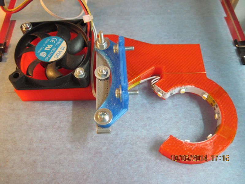 Дефлектор вентилятора для хотэнда Hexagon Mendel90