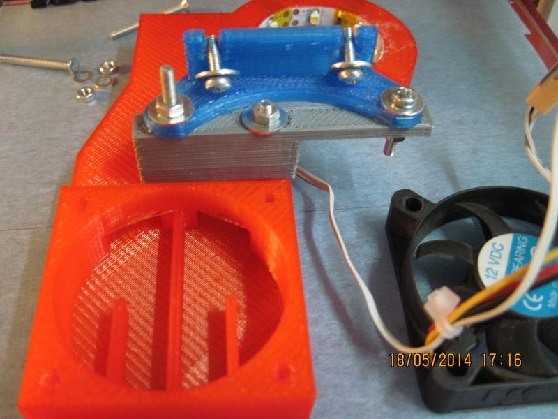 Дефлектор вентилятора для хотэнда Hexagon Mendel90