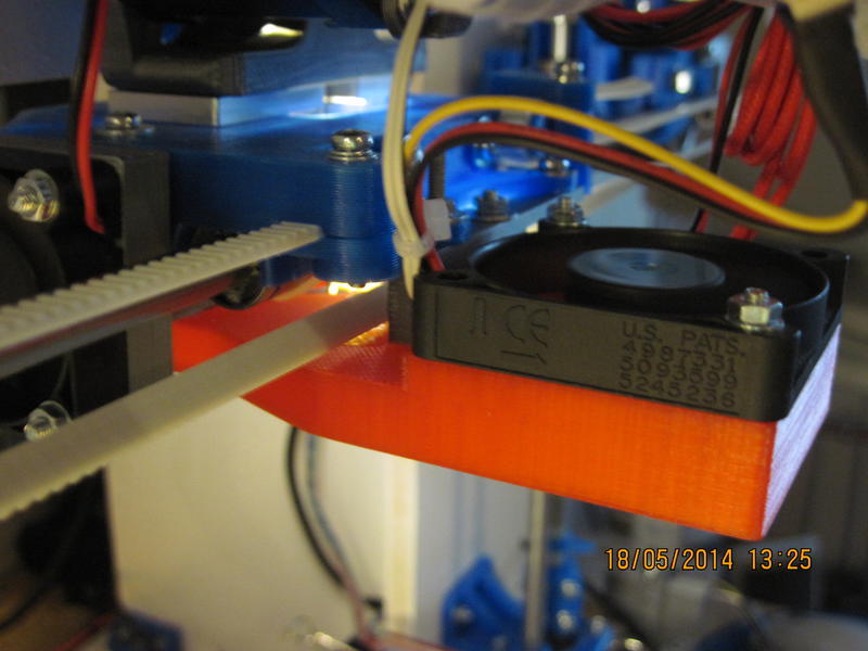 Дефлектор вентилятора для хотэнда Hexagon Mendel90