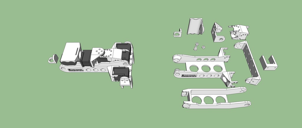 5-осевой робот-манипулятор на сервоприводах Dynamixel AX-12A