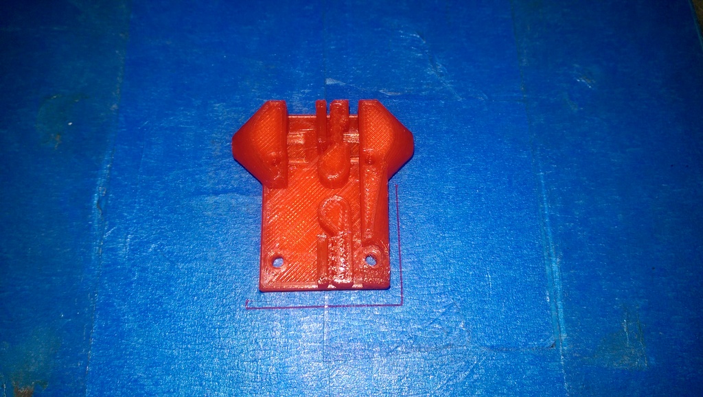 Усиленный кареточный узел Kossel с интегрированными клипсами для открытых ремней