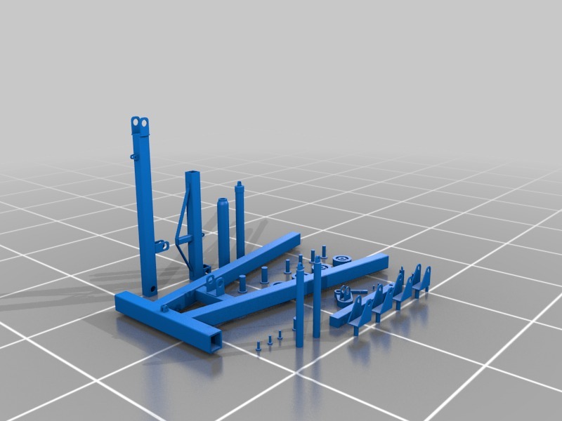 Подъемник для двигателя (диорама гаража)