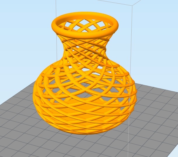 Спиральная ваза 2 открытая