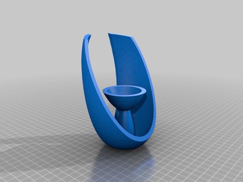 Современный овальный подсвечник