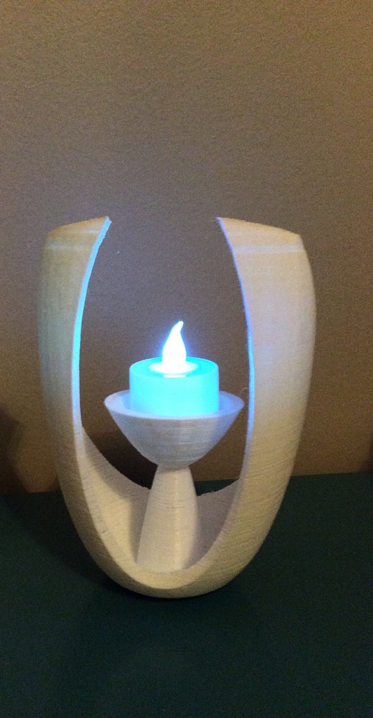 Современный овальный подсвечник