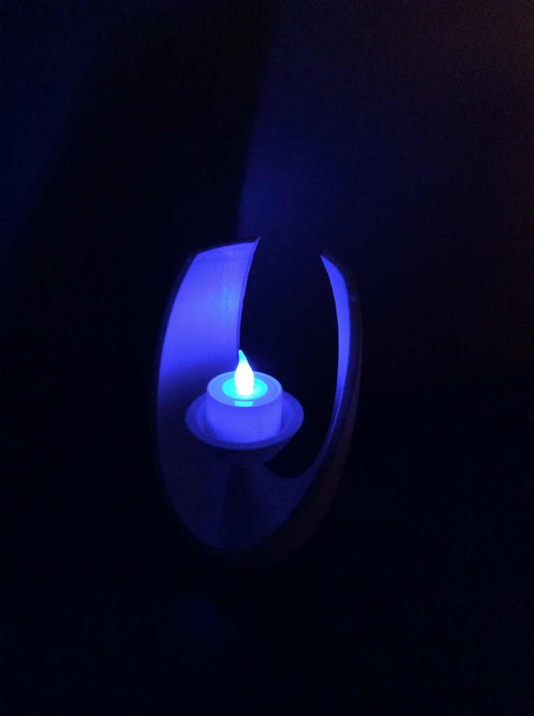 Современный овальный подсвечник