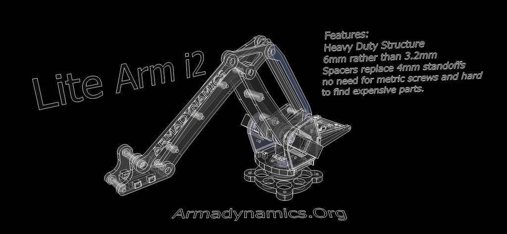 Открытый роботизированный манипулятор (Lite Arm i2)